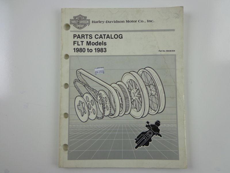 Harley davidson 1980-83 flt models parts catalog 99438-83a #2