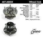 Centric parts 407.46000 rear hub assembly