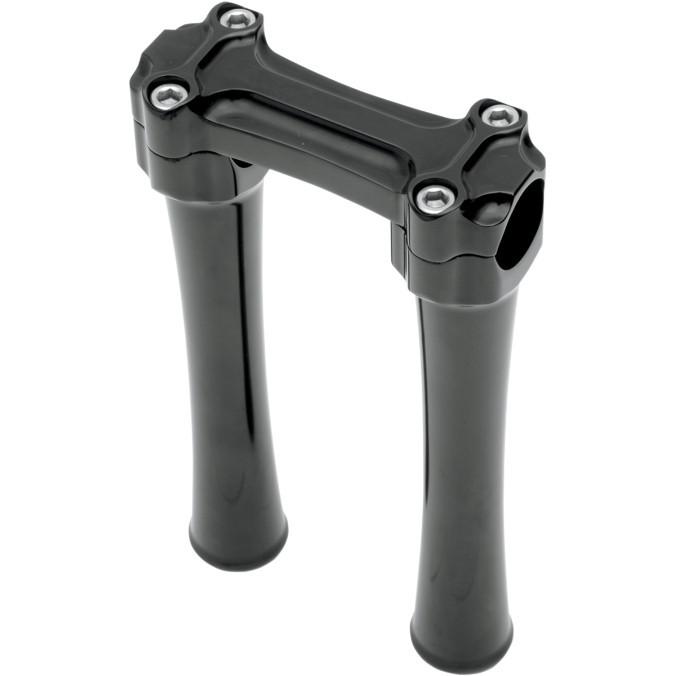 Todd's cycle bbc83-2 bone bar risers 8" rise black  1" handlebars