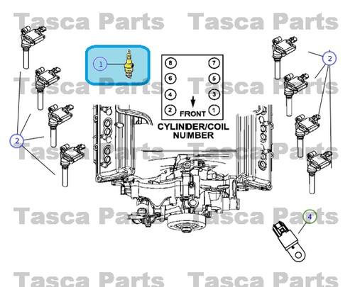 Oem spark plug jeep grand cherokee dodge magnum charger challenger chrysler 300