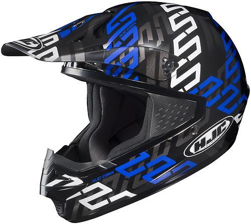 New hjc cs-mx link offroad/motocross adult helmet,mc-2/blue/black/white,small/sm