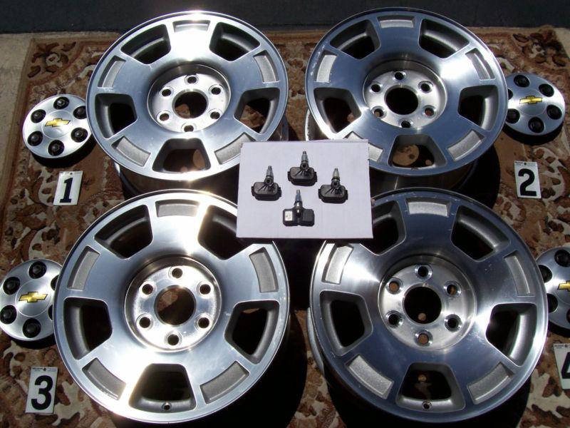 Chevy gmc tahoe 17" wheels stock oem silverado suburban yukon sierra denali z71.