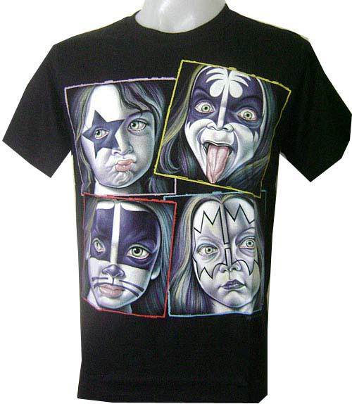 Kiss baby gene simmons demon face tougue rock music t-shirt mens sz s,m,l,xl,xxl