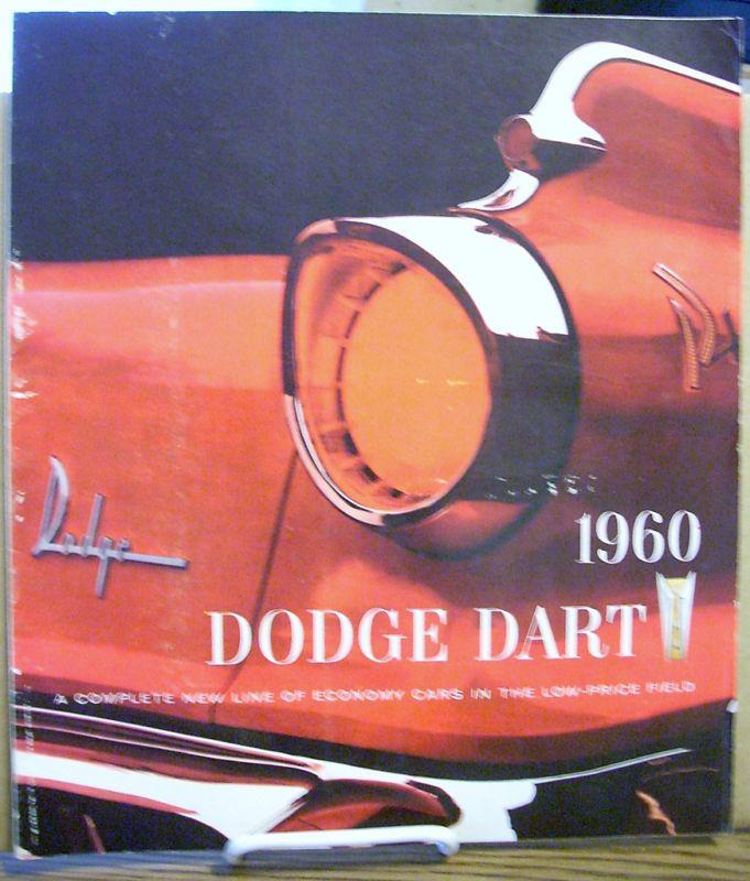 1960 60 dodge color sales brochure all models 11x12 1/2