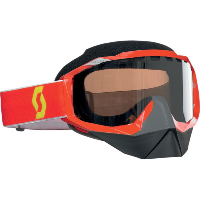 Scott usa hustle snowcross goggles red/rose lens