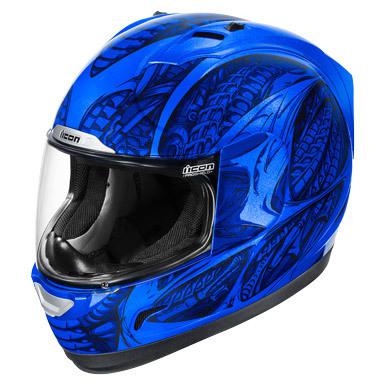 Icon helmet speedmetal blue xs 0101-5009