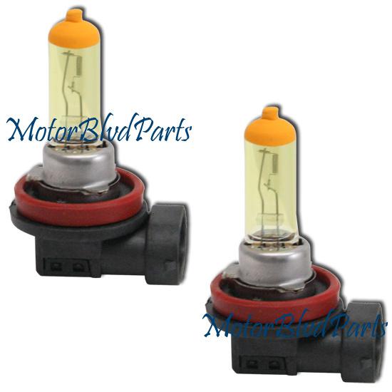 H11 type xenon bulbs - 12 volts, 100 watts yellow light