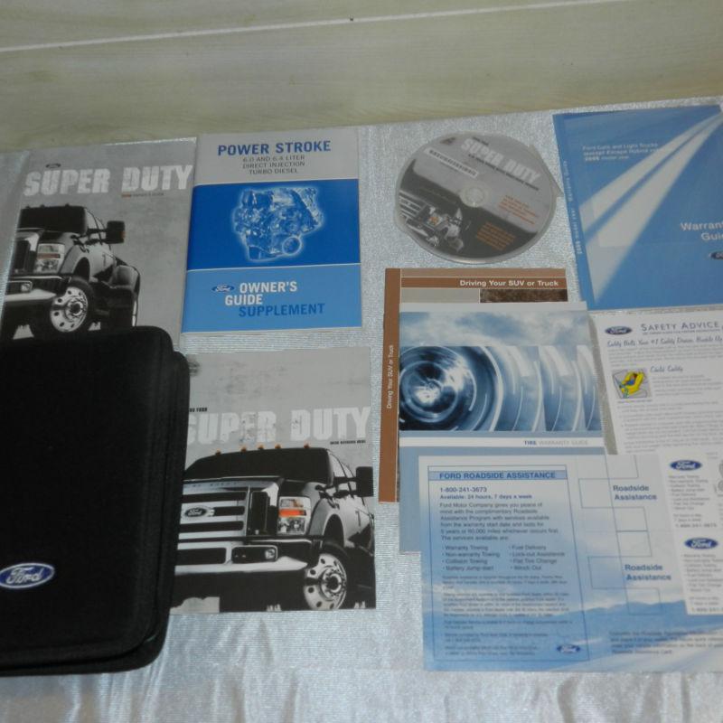  ford super duty f-series 250/350/450/550 2008 owners manual w/ case diesel 