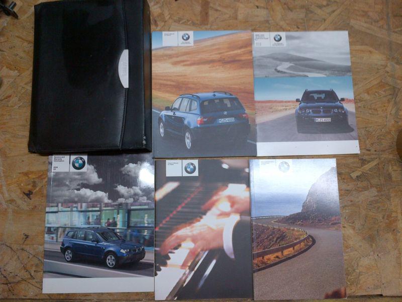 04 bmw x3 owners manual / handbook / guide  package