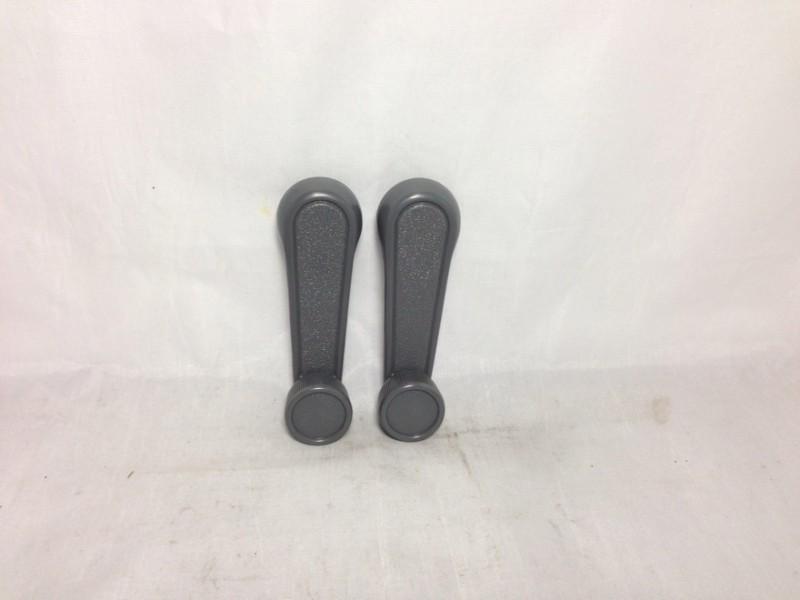 Pair lh & rh window crank handle lever gray / for toyota tacoma, t100 & pickup 