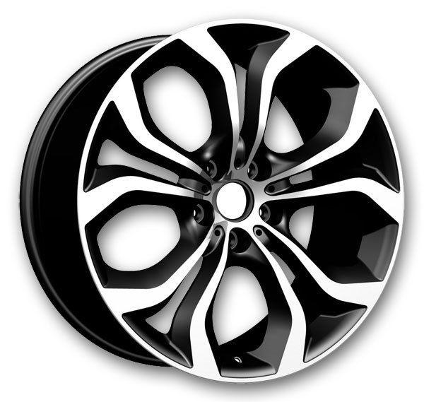 Inovit 540 20x9.5 gloss black machine face 5x120 +45mm 74.1mm gloss