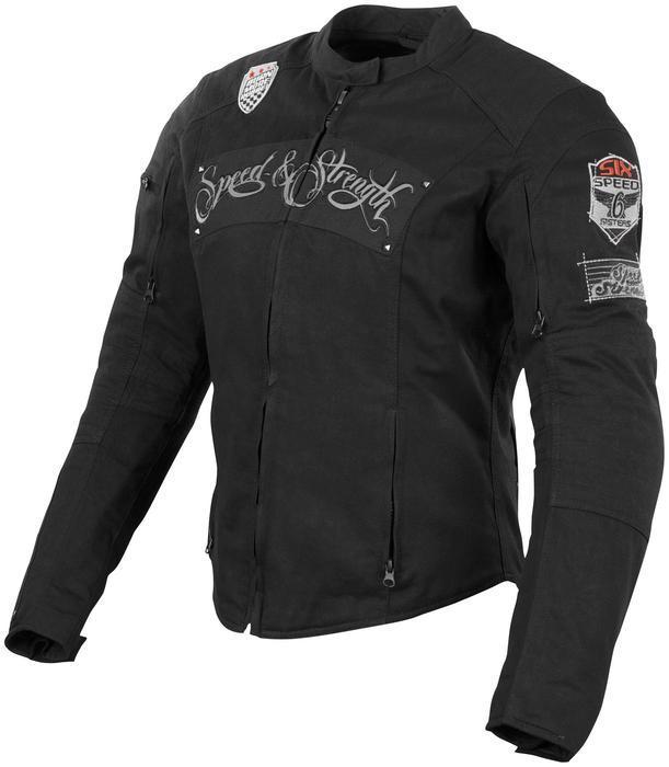 Speed and strength six speed sisters textile jacket black women's 2xl/xx-large