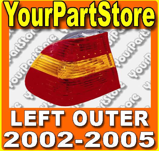 02-05 bmw 3 series sedan rear outer corner tail light lamp driver side left