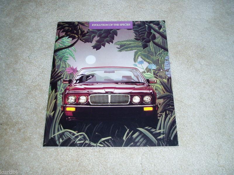 1988 jaguar xj6 vanden plas deluxe sales brochure dealer auto car literature