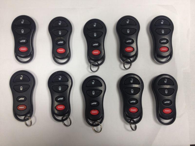 Chrysler remote lot of 10 keyless entry 4 button remote fob transmitters