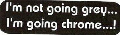 Motorcycle sticker for helmets or toolbox #9-1 i'm not going grey