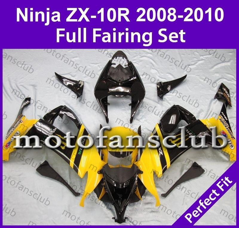 Fit kawasaki 08 09 10 zx 10r zx10r ninja 2008 2009 2010 fairing bodywork #03 c