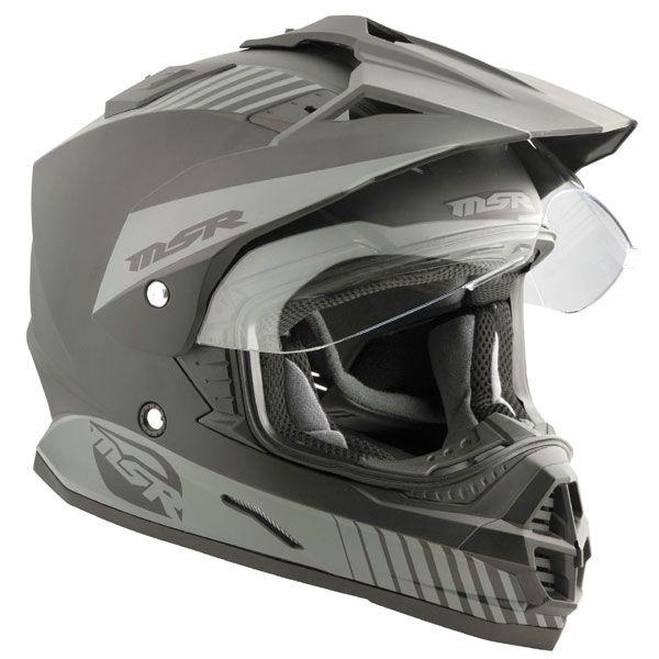  msr xpedition dual sport mx atv motorcycle matte black helmet 