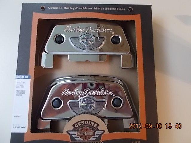 100th anniversary chrome passenger floorboard cover set touring softail 2003 new