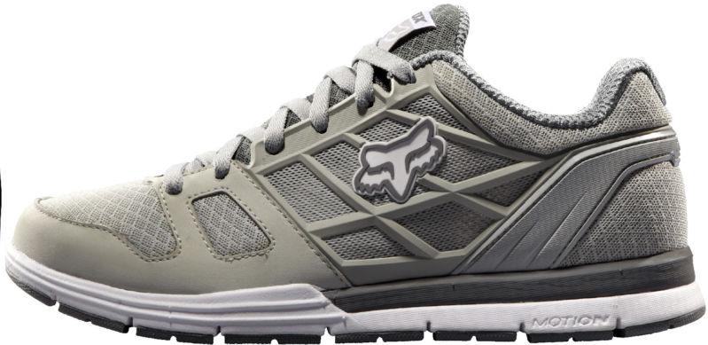 Fox racing mens motion elite shoes grey/lt grey