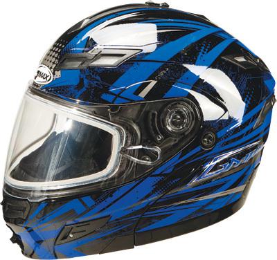 Gmax gm54s modular helmet black/blue/silver x g2544217 tc-2