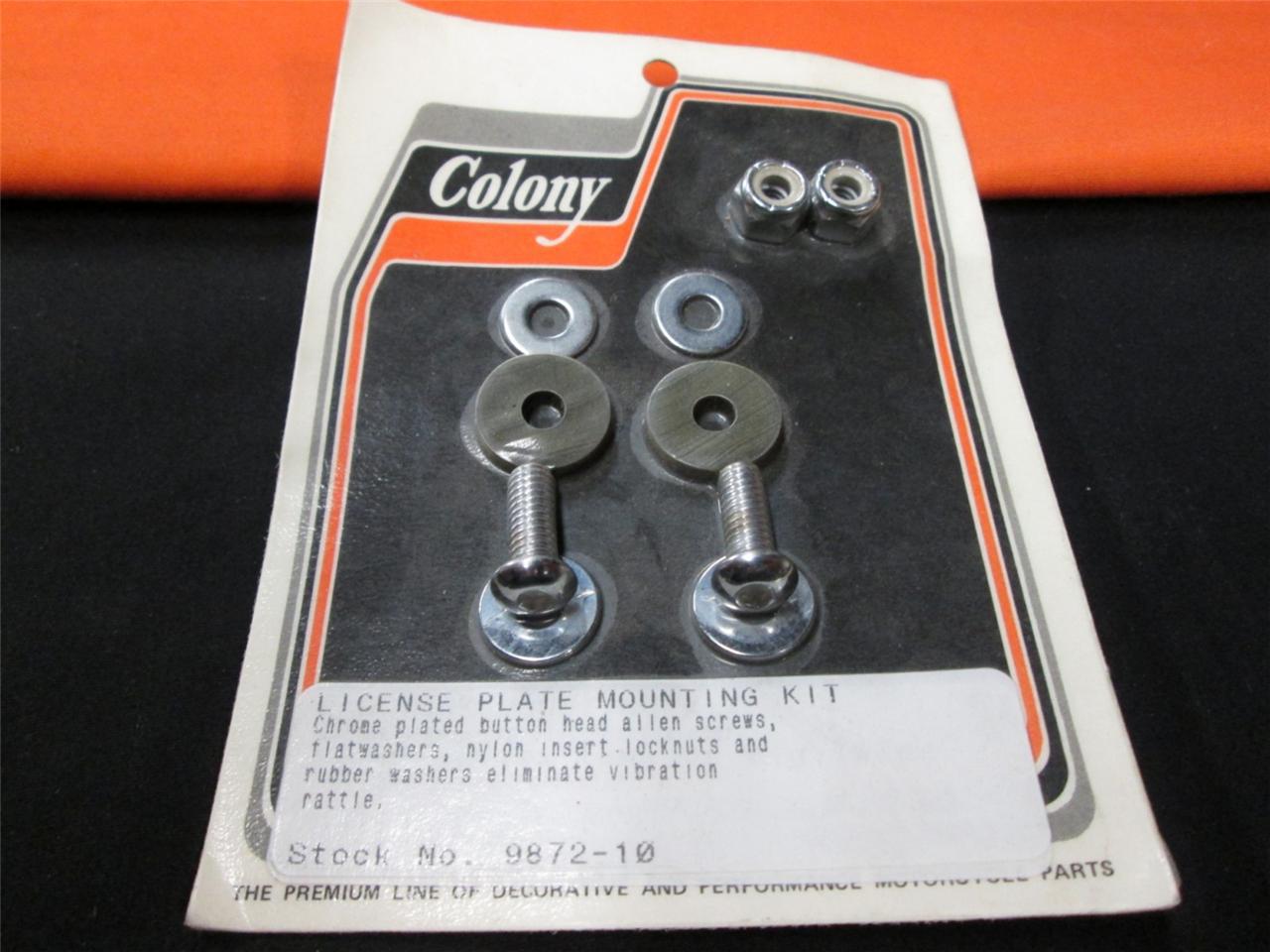 Colony license plate mounting kit