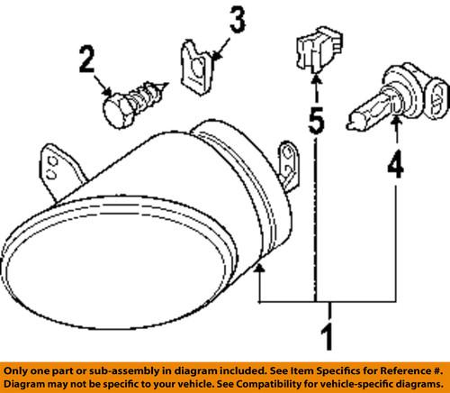 Volkswagen oem 3d0971838e fog lamps-front-connector