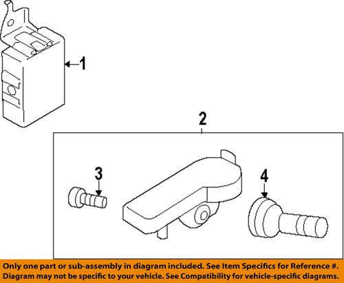 Subaru oem 28103ag01c tire pressure monitoring system (tpms) sensor