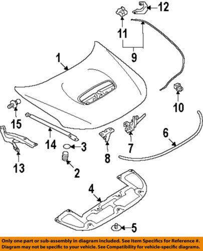 Subaru oem 57310sc011 hood-lock assembly