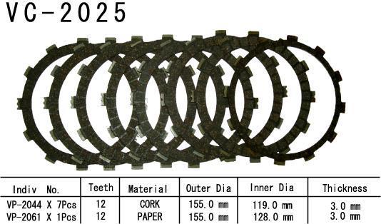 Vesrah clutch friction plate kit fits yamaha yfm70rsp2 raptor 700r special 08