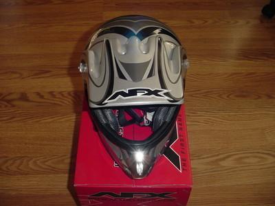 Afx helmet fx-86y multi silver youth medium 0111-0127 new