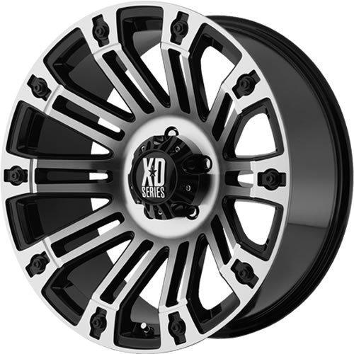 20x9 machined black xd xd810 brigade 5x150 +18 rims trail grappler 37x12.50r20lt