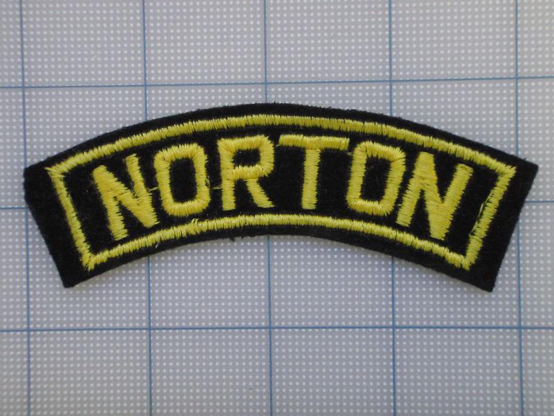 Vintage norton  patch 70s-80s biker motorcycle motocross birtbike  