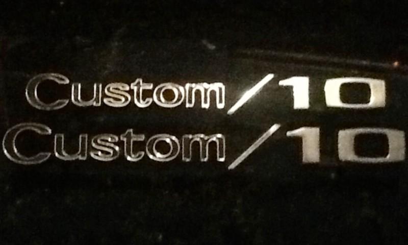 Chevy custom/10 set of 2 vintage emblems