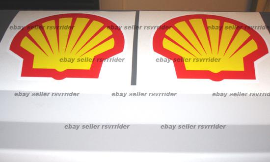 Shell oil and lubricants decal sticker