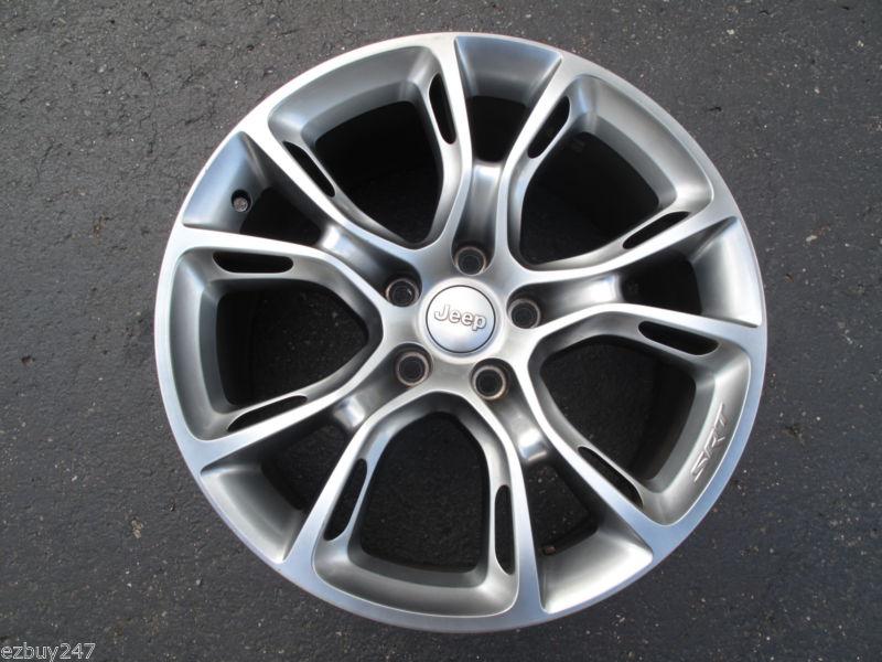 20" jeep grand cherokee srt8 2013 factory mopar hiper silver one wheel rim 9113