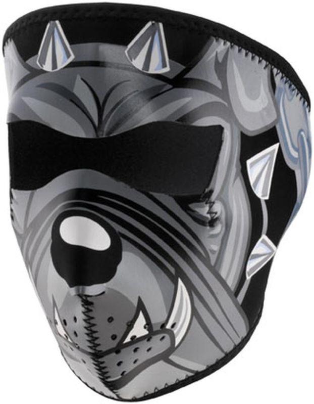 Zan cold weather water/wind resistant neoprene facemask,bulldog/black,osfm