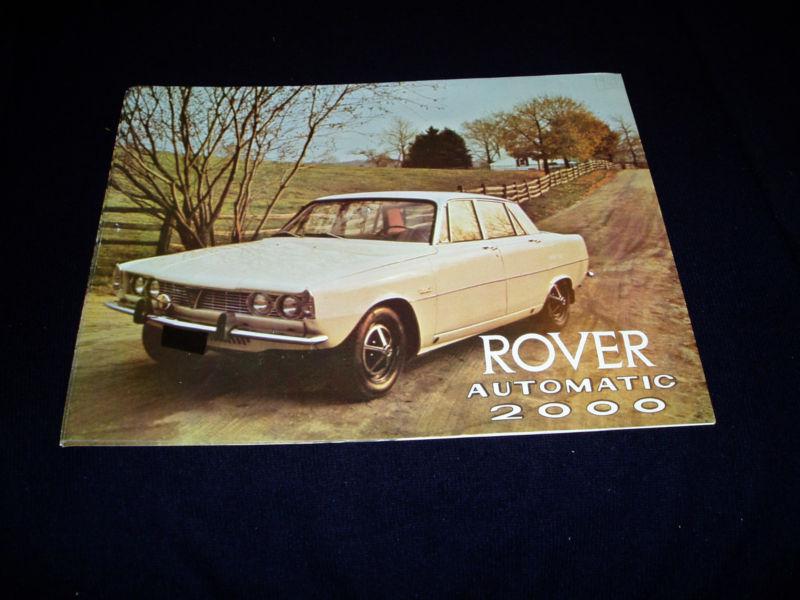 Rover 1969 automatic 2000  fold-out brochure