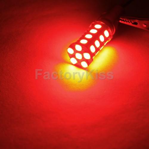 Gau auto 2 x car bulb 1157 bay15d 30-led 5050 smd red side/stop light #348