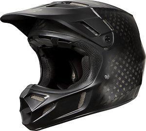 Fox racing v4 matte carbon 2014 mx/offroad helmet black