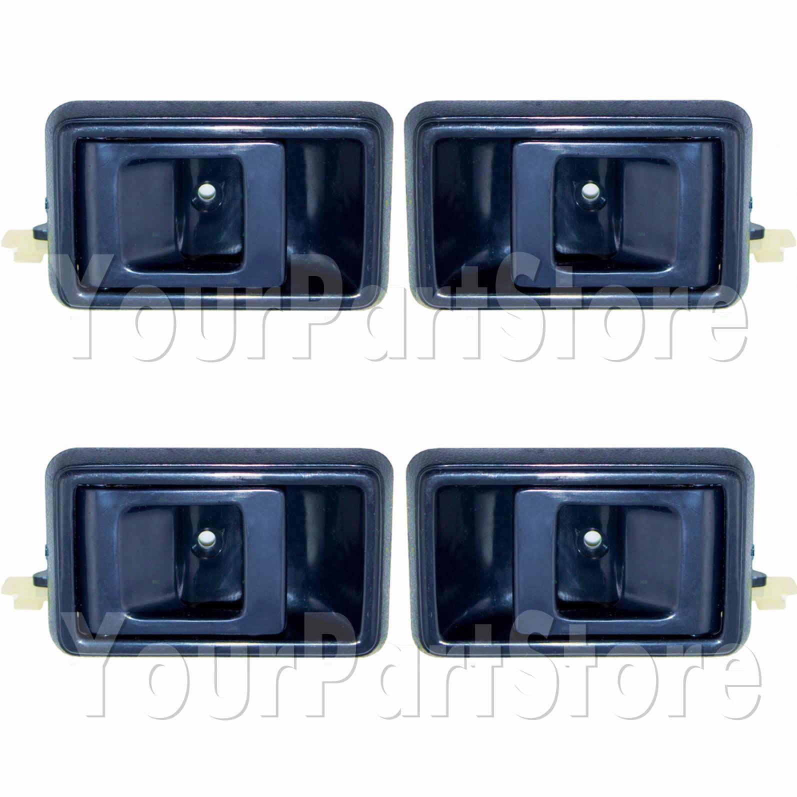 88-92 corolla inside door pull handle left& right front & rear set of 4 blue