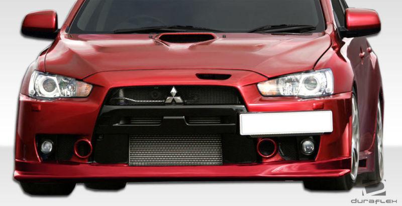 Duraflex front lip add on body kit 08 09 10 11 12 13 mitsubishi evolution 106875