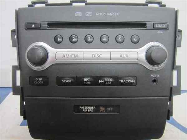 09 10 nissan murano 6 disc cd radio oem lkq