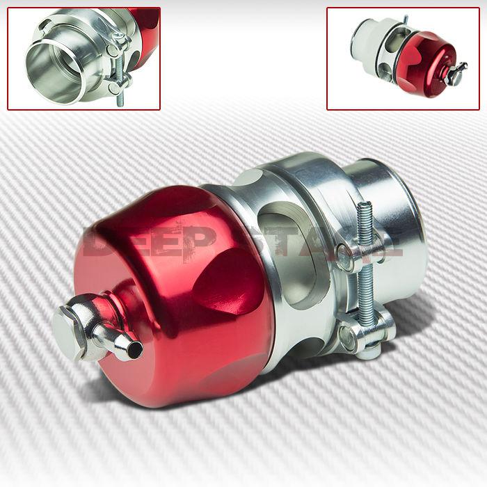 38mm 35psi boost turbo universal billet aluminum v-band blow off valve bov red