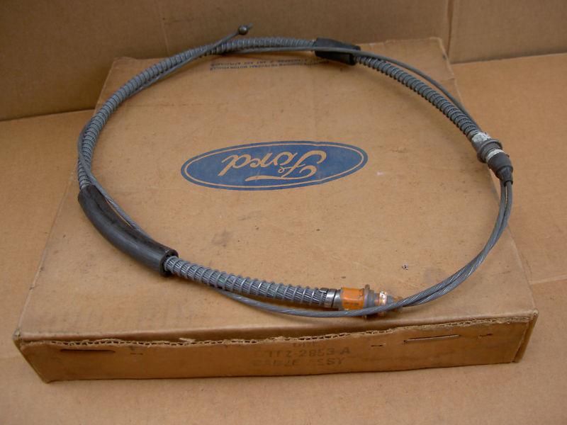 67-69 ford truck f100/250 (4x 2) parkbrake cable, nos 