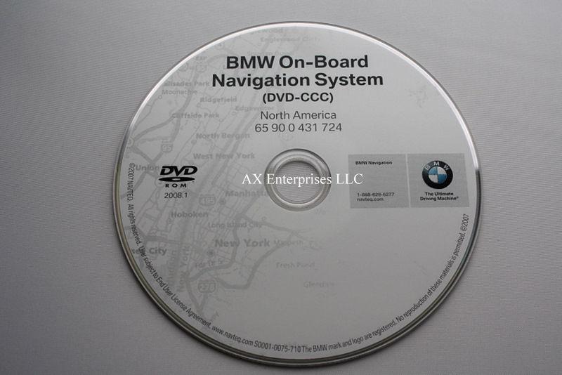 Oem bmw navigation dvd 724 map © 2008.1 fits 2007 2008 2009 2010 mini cooper & s