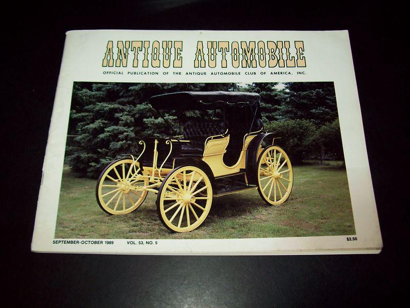 Antique automobile magazine sept./ oct. 1989 vol. 53, no. 5