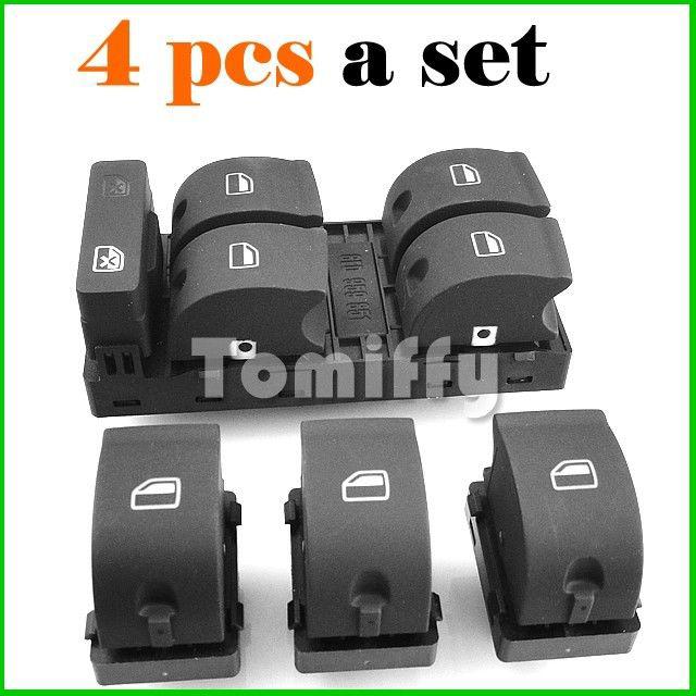 2002-2005 audi a4 b6 sedan power window panel switch control 4pcs one set