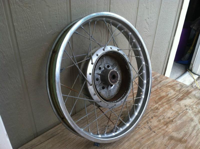 Vintage takasago 1.85 x 18" rim wheel kawasaki yamaha husqvarna  (a508)