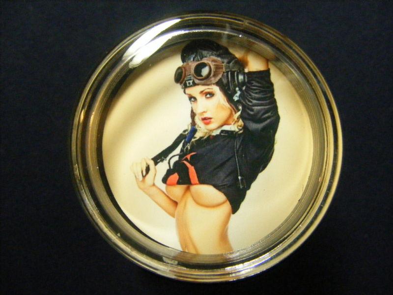 Steering wheel"spinner knob"pin up girl,40s-50style (15